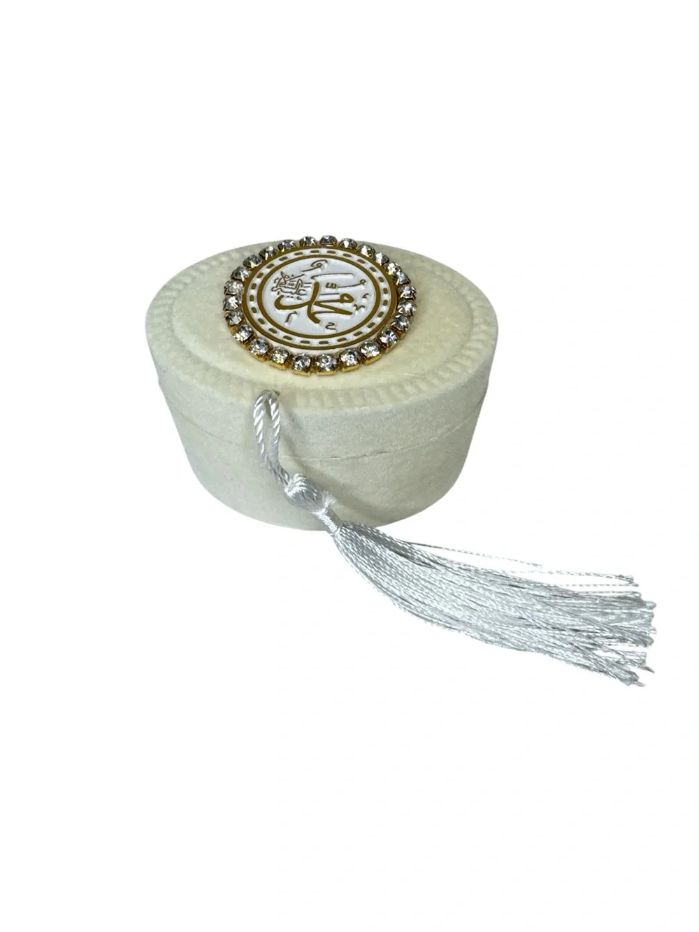 White Pearl Tasbih Prayer Beads In Velvet Gift Box - Islamic Gift haj ramadan